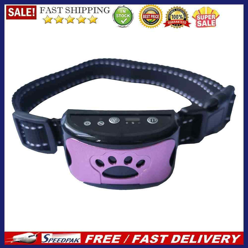 USB Pet Anti Barking Device Adjustable Ultrasonic Dogs Training Barkproof Collar