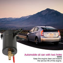 2-Port Baffled Aluminum Alloy Oil Catch Can Tank with Drain Valve Tool Kit UK