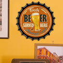 Rust Free Metal Tin Sign Beer Bottle Cap Beer Plate for Pub Bar Art Drawing