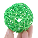 5pcs DIY ?Cute Round Rattan Ball Wicker Ornament Wedding ?Party Decor(Green