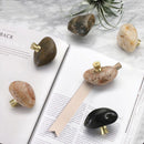 Cupboard Metal Base Drawer Pulls Stone Handles Door Handle Drawer Knobs
