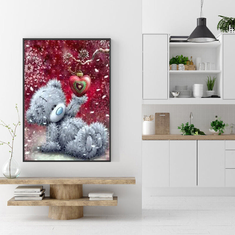 30 x 40cm 5D Full Drill Craft Picture DIY Love Bear Diamond Painting Poster Kit