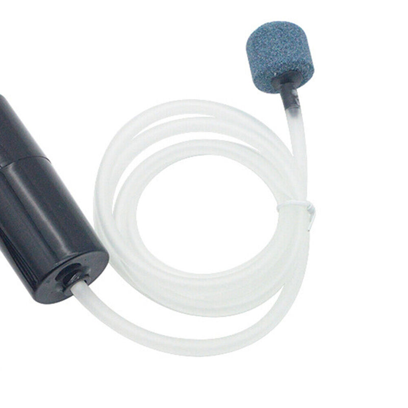 Aquarium Oxygen Air Pump Fish Tank Silent Air Compressor Aerator (Black) Newly