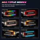 60"LED Car Trunk RGB Dynamic Tailgate Rear Turn Signal Brake Warning Light Strip