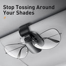 Baseus Car Sun Visor Sunglasses Clip Ticket Holder (Clamping Type Black)