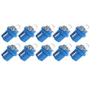 10pcs T5 B8.5D LED Car Light Auto Dashboard Instrument Light Bulbs (Blue) Newly