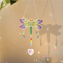 DIY Crystal Light Catching Jewelry Ornaments Wind Chime Pendant (Dragonfly)