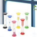 6pcs/set Creative Plastic Hourglasses Sandglass Timer Toys Home Decoration