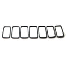7pcs/set Gloss Black Grille Grill Rings for JEEP Grand Cherokee 2014-2016 Newly