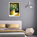Flowers Oil Paint By Numbers Kits for Adults Children Hand Painted Wall Art Vase