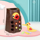 Magnetic Woodpecker Catching Worms Feeding Toys Game Set Montessori Preschool