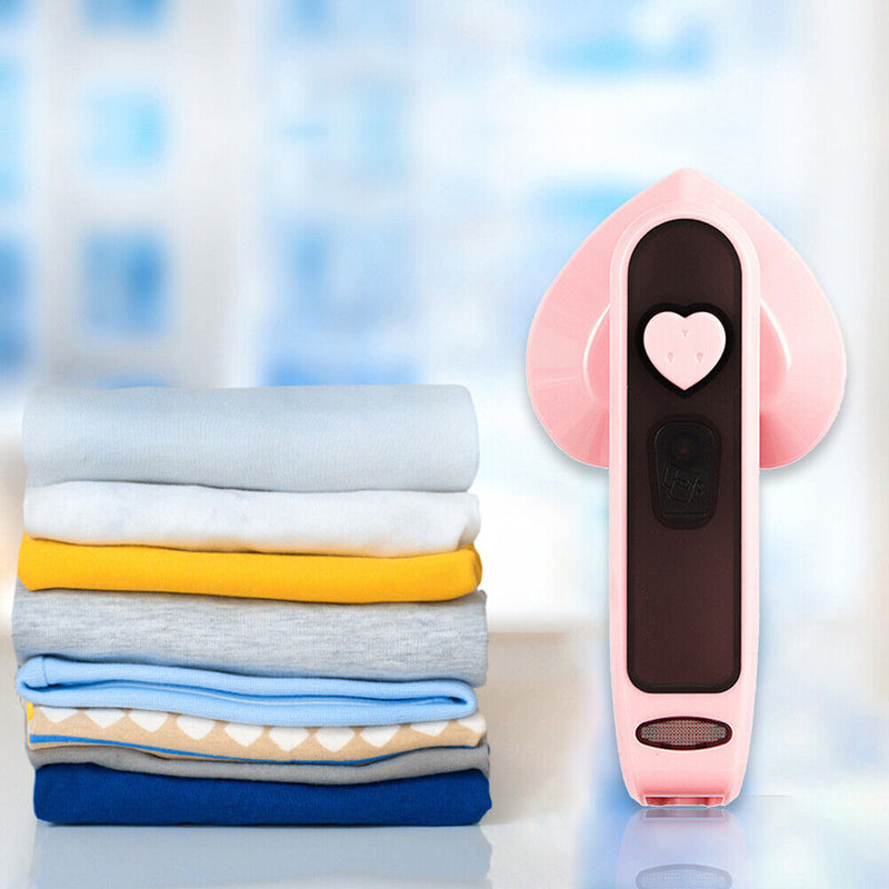 Mini Portable Handheld Ironing Machine Garment Iron Steamer (110V Pink) Newly