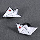 Jewelry Badge Cartoon Clothes Lapel Pin Boat Paper Plane Brooch Enamel Pins