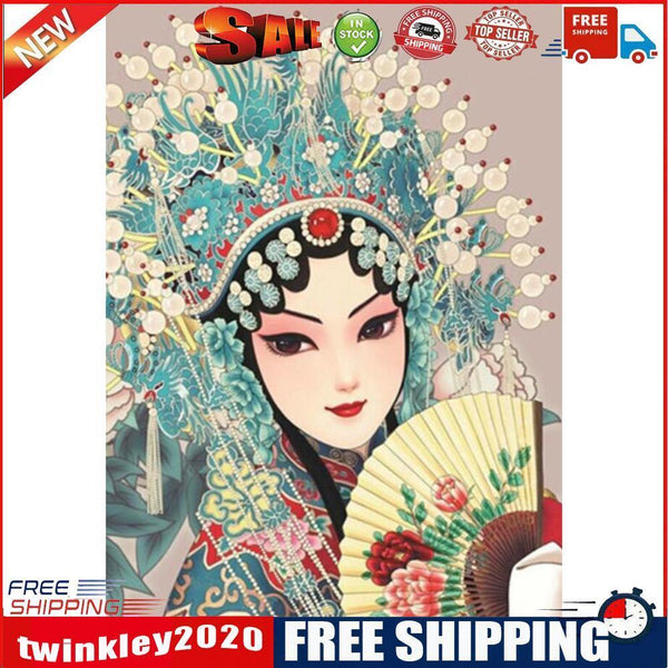 Chinese Opera DIY Diamond Painting Special Shaped 5D Handwork Wall Picture