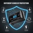 HTRC Automatic 12V/24V 15A Car Battery Charger for RV PB LIFEPO4 AGM (AU)