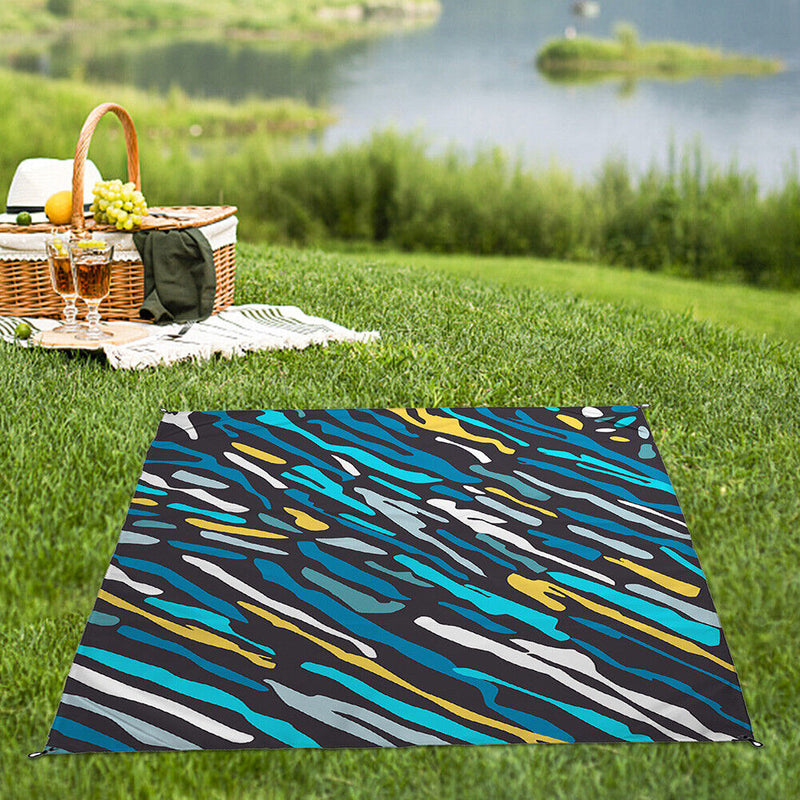 #A Multifunctional Folding Beach Blanket Practical Outdoor Camping Mat Supplies