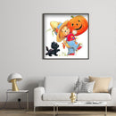 5D Diamond Painting Halloween pumpkin Full Round Drill Rhinestone Kit