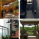 Solar LED Pendant Lights Outdoor Garden Wall Chandelier (Double Head White)