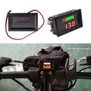 12V-60V Car Marine Motorcycle LED Digital Voltmeter Gauges Meter Battery A1B4
