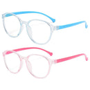 Computer Ultra Light Frame Kids Glasses Round Eyeglasses Anti-blue Light