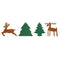 Non-Woven Elk Snowflake Snowman Christmas Tree Pendant Ornaments Xmas Decor