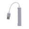 5Gbps USB HUB Extender 4 Port Multi USB 3.0 USB 2.0 Splitter Adapter (Grey)