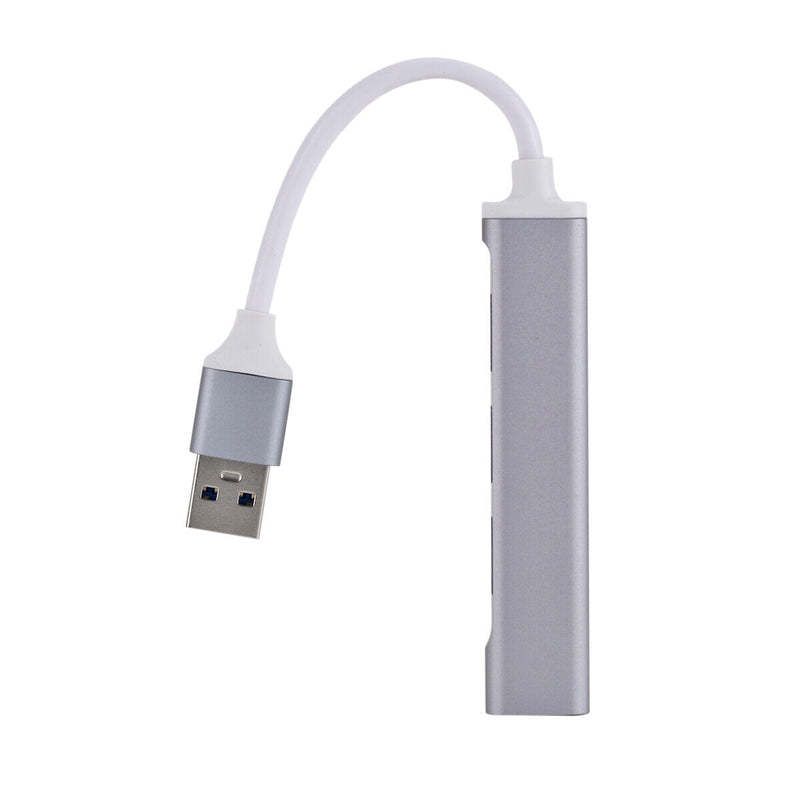 5Gbps USB HUB Extender 4 Port Multi USB 3.0 USB 2.0 Splitter Adapter (Grey)