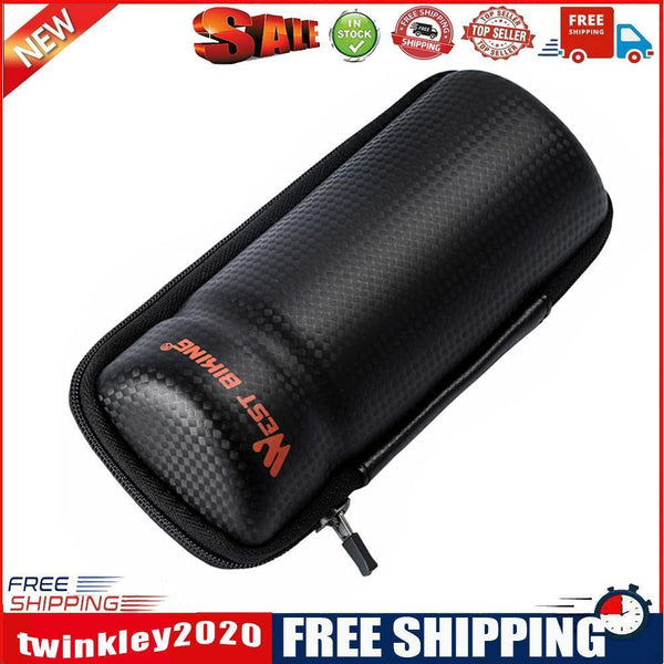 WEST BIKING Bicycle Cycling Bag PVC Repair Kit Storage Capsule Case (Black)