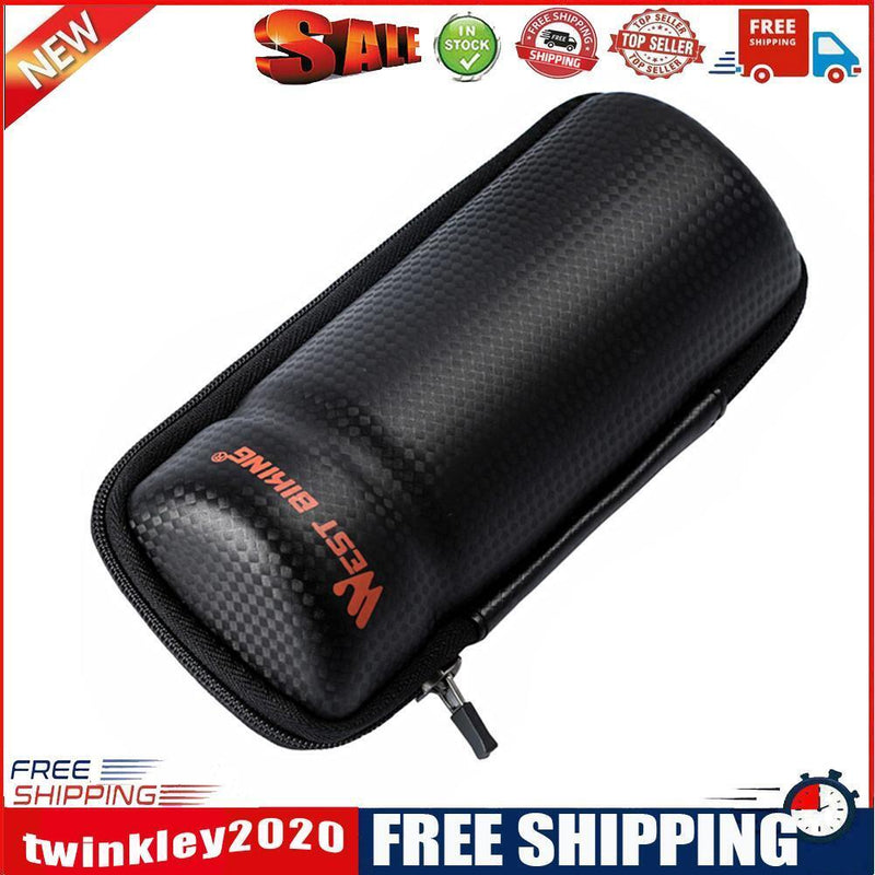 WEST BIKING Bicycle Cycling Bag PVC Repair Kit Storage Capsule Case (Black)