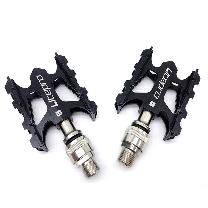 1 Pair Folding Bicycle Pedals MTB Mountain Bike Cycling Quick Release Foot Pedal