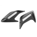 2pcs Decorative Car Air Flow Intake Hood Scoop Bonnet Vent Covers (Black) Newly