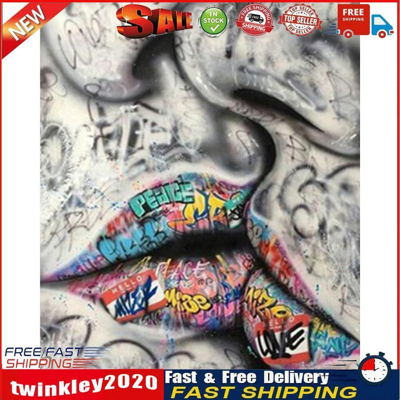 Frameless Oil Paint By Numbers Body Parts DIY Canvas Picture Craft Kit Newly