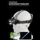 Portable Telescopic Zoom XHP160 LED Headlamp Outdoor Waterproof Head Torch