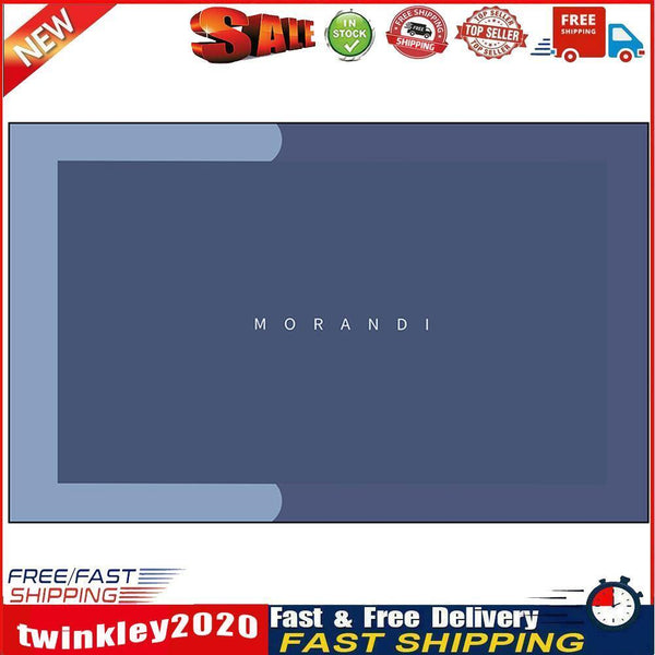 Nordic Entrance Door Mat Absorbent Floor Bathroom Carpet (Rectangle Blue) Newly