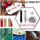 12mm Mounting Punch Rods Eyelets Kit for Leather Craft Clothing Sewing Suppli