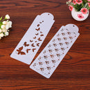 2pcs/Lot Plastic Butterfly Cake Stencil Kitchen Helper Cake Decor