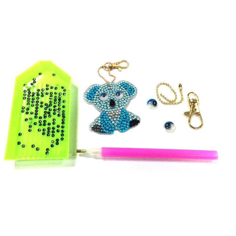 1pcs DIY Keychain Hand Made Diamond Painting Full Drill Pendant (Koala) Newly