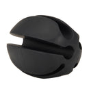 Fishing Rod Stop Egg Shape Rubber Protection Fixed Fishing Tackle (Black) Newly