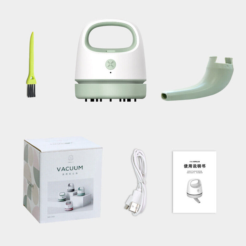 Desktop Vacuum Cleaner Hair Dust Collector for Computer Keyboard (Green) Newly