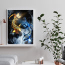 Full Round Drill Rhinestone Diamond Painting Carp Playing in the Water Hand