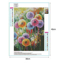 5D DIY Full Drill Diamond Painting Dandelion Cross Stitch Embroidery Mosaic