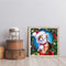 Christmas Cat Oil Paint By Numbers Kits Canvas DIY Picture Hand Painted Wall Art