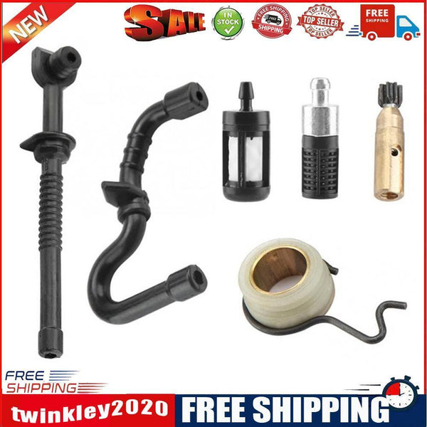 Chainsaw Oil Pump Worm Gear Fuel Hose Filter Kit for Stihl MS180 MS170 018