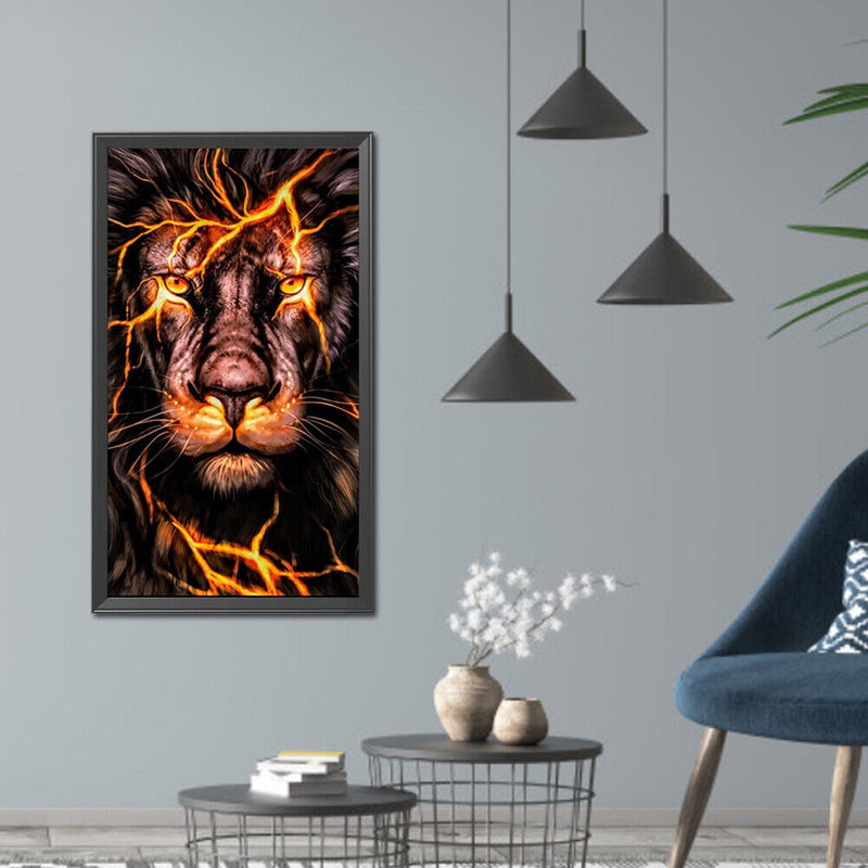 Diamond Painting Tiger Full Round Drill Picture of Rhinestone DIY Drawing Kit