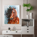 Fine Horse Oil Paint By Numbers Kits DIY Canvas Wall Picture Craft Home Decor