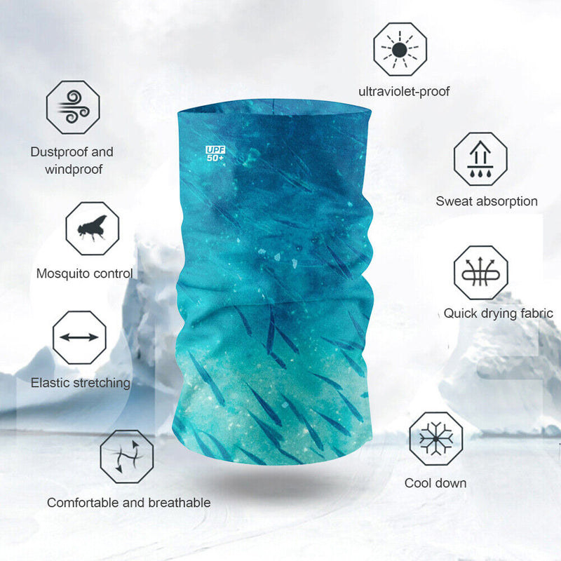 Sports Cycling Neck Tube Scarf Summer Outdoor Running Bandana Headband (3) Newly