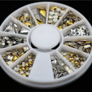 12 Style Metal Rivet Round Nail Art Decorations DIY Nail Decals Ornaments