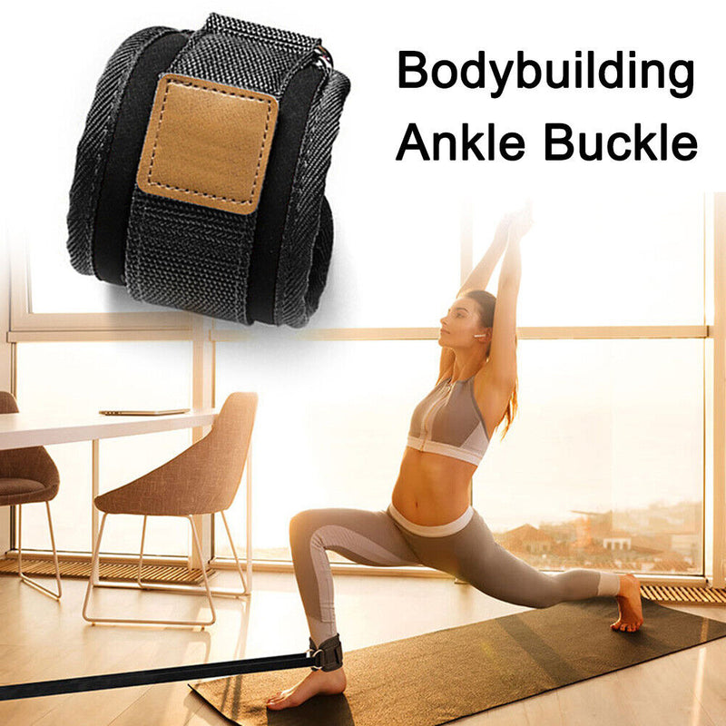 Fitness Ankle Straps Leg Strength Workouts Pulley with Buckle Nylon Breatha