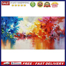 Oil Paint By Numbers Lake Scenery Frameless Picture Craft Kit for Living Room