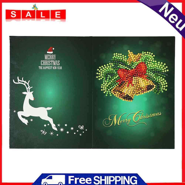 DIY Diamond Painting Christmas Card Special Shaped Drill Mosaic Greeting Card